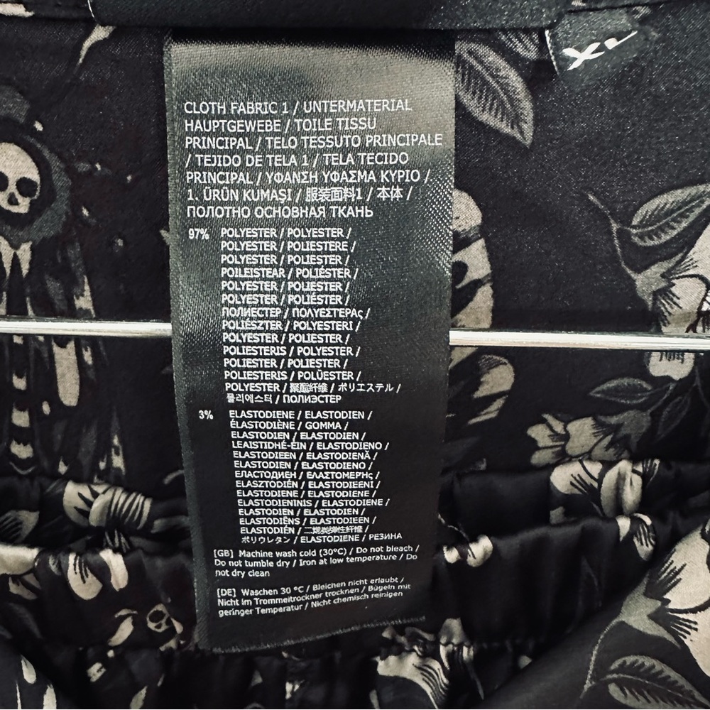 Killstar Black Floral Short Sleeve Pajama Set - Picture 10 of 10